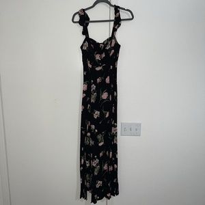 Flynn Skye Bardot Maxi Dress Ruffle Sleeve